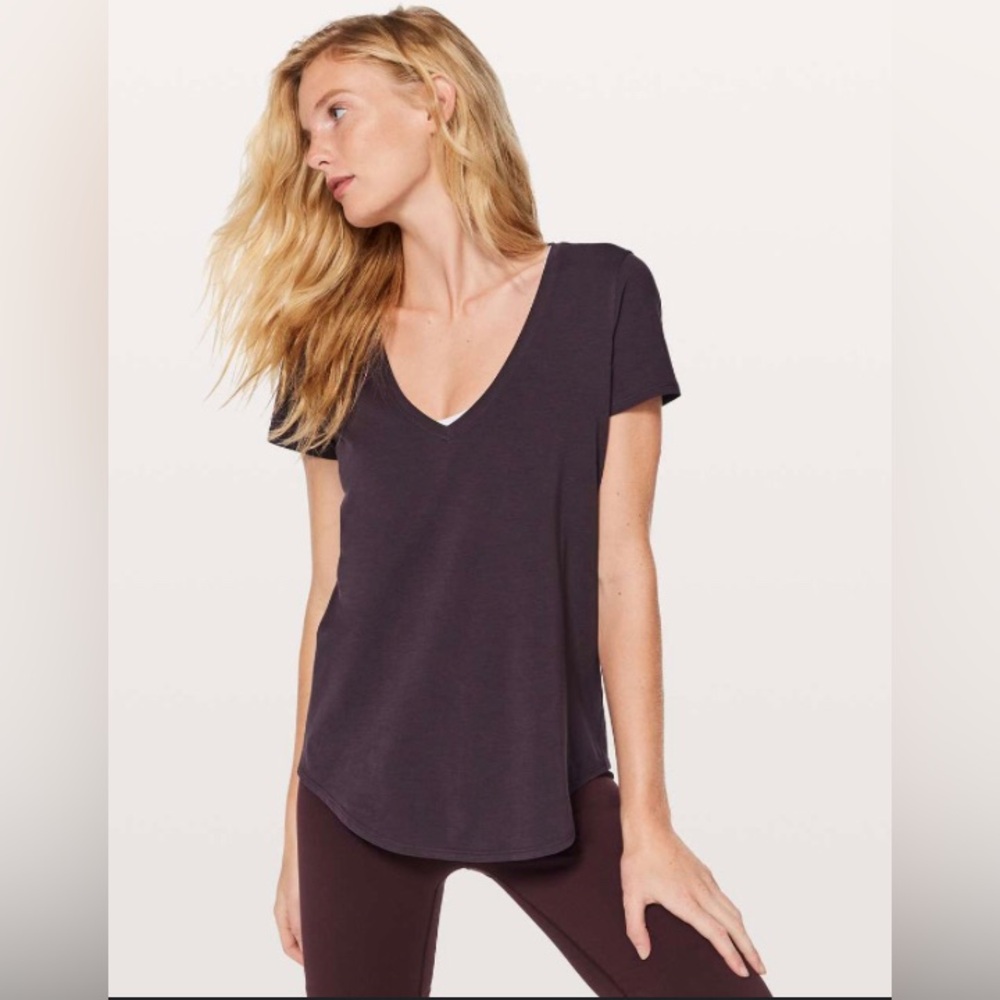 Lululemon love tee V. Lululemon and go everywhere long sleeve.